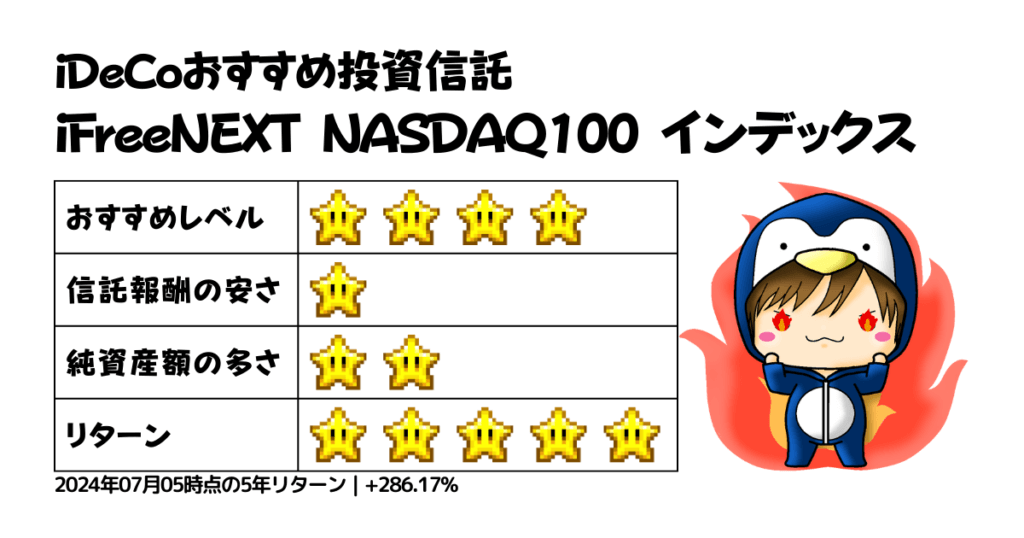 iDeCoおすすめ投資信託｜iFreeNEXT NASDAQ100 インデックス